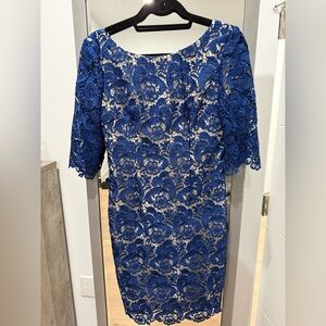 Eliza J Royal Blue Lace Dress